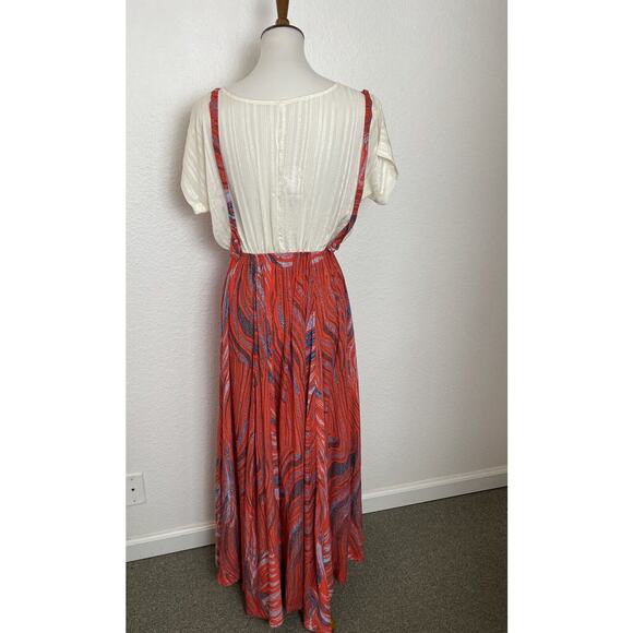 Revolve Free People Dress Maxi Boho Print Thousand Kisses FLAWS - Picture 5 of 10